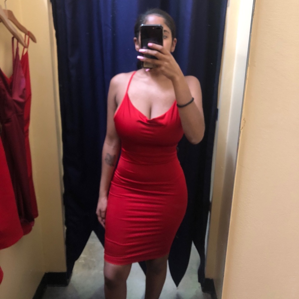 Satin slip dress